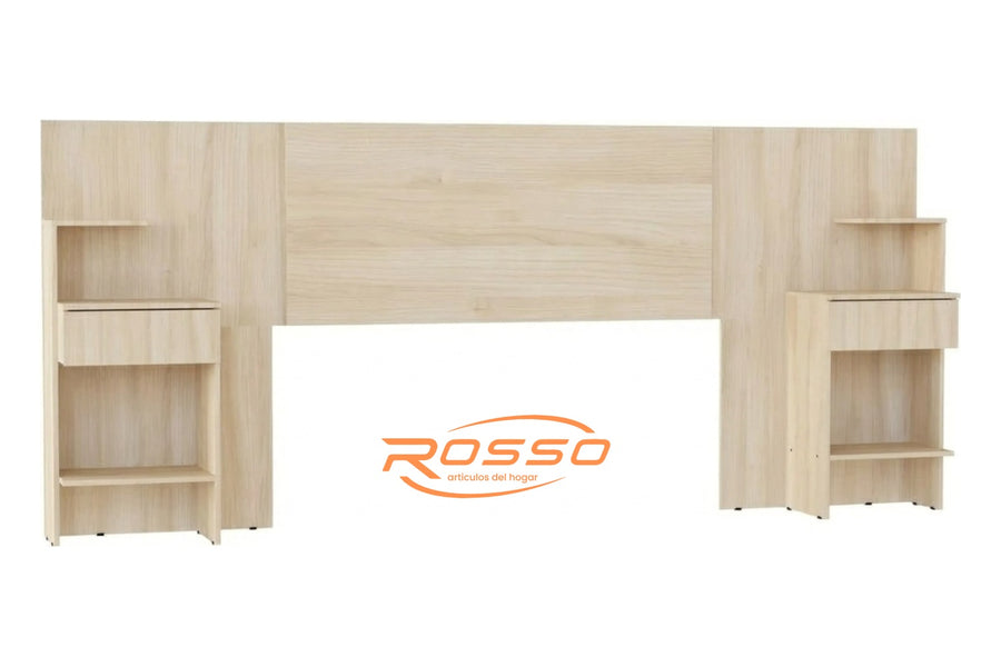 Respaldo regulable con mesa de luz integrada Abedul