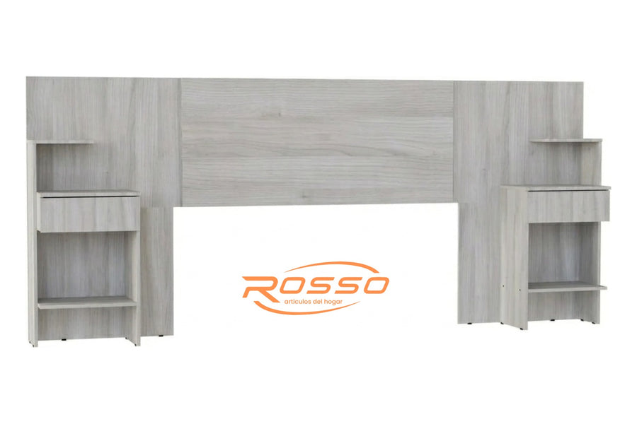 Respaldo regulable con mesa de luz integrada Jacarandá