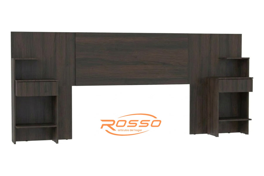 Respaldo regulable con mesa de luz integrada Wengue